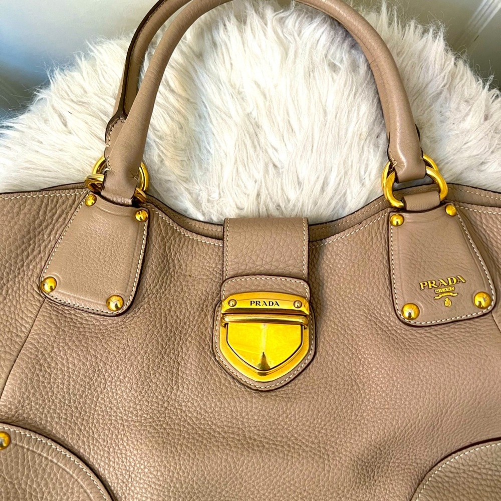 PRADA leather shoulder bag